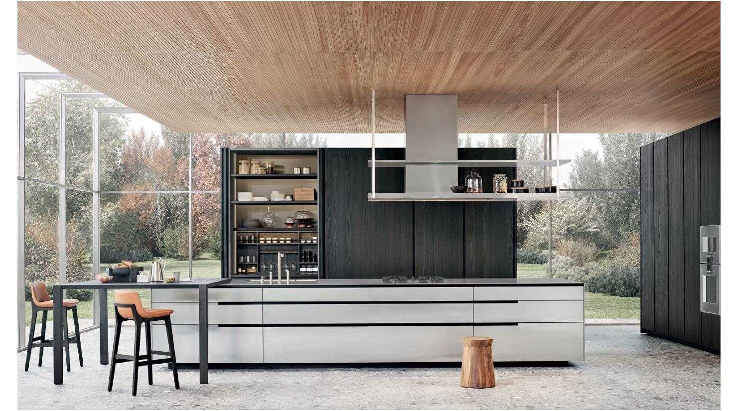 Garden-facing kitchen