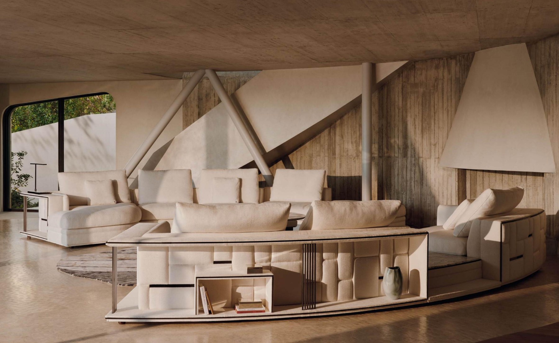 Sculptural lounge