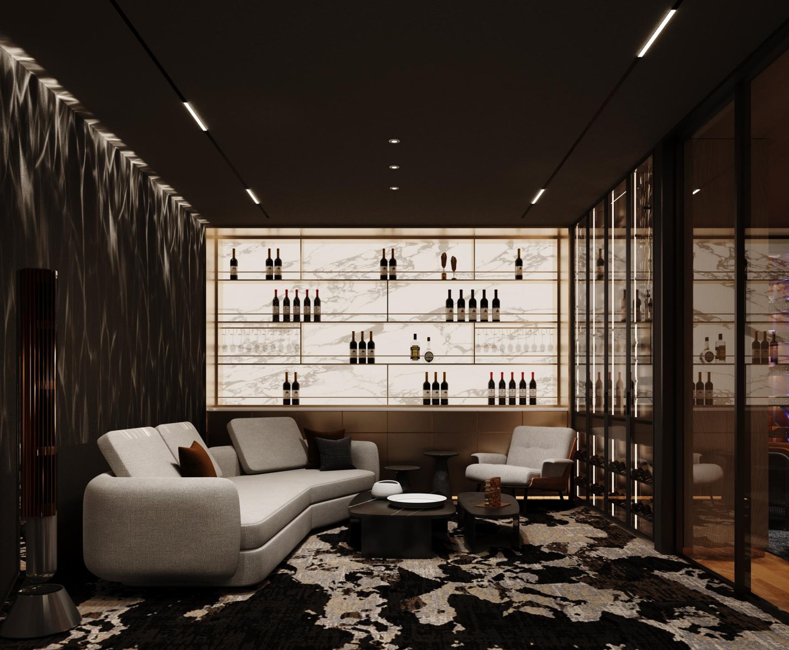 Lounge & wine display