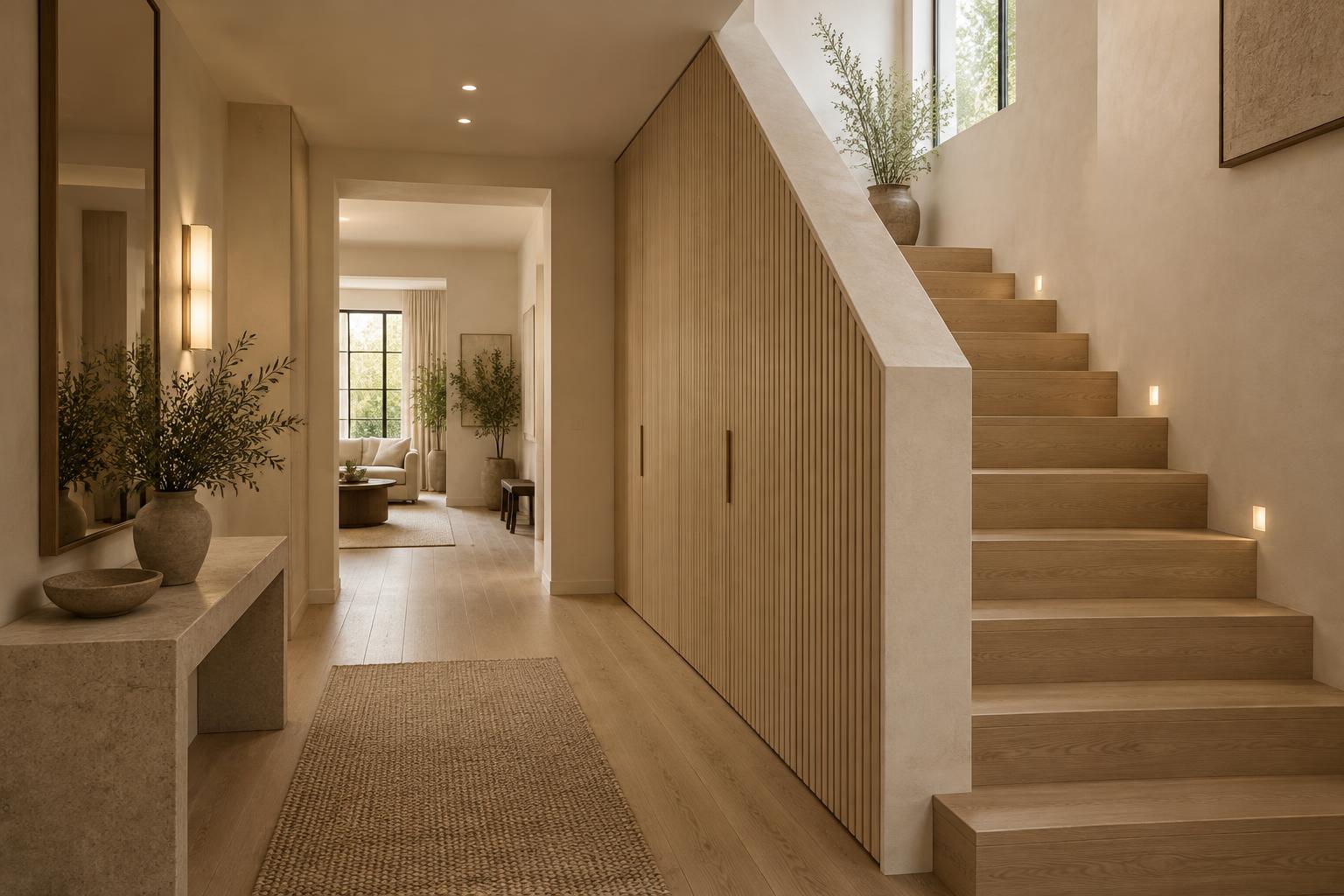 A townhouse resolved from the door